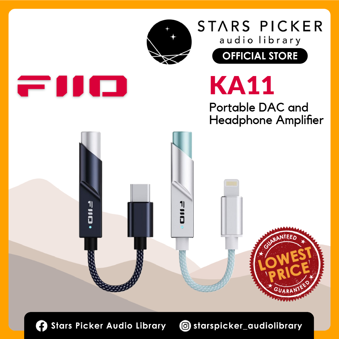 FiiO KA11, Dongle DAC and Headphone Amplifier, Portable Digital Audio Adapter DAC/AMP