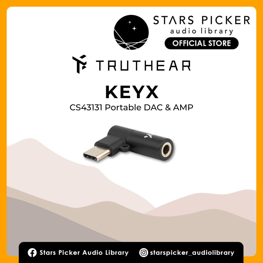 TRUTHEAR KEYX - Portable USB-C DAC & AMP | Cirrus Logic CS43131 | Dongle DAC for Audio