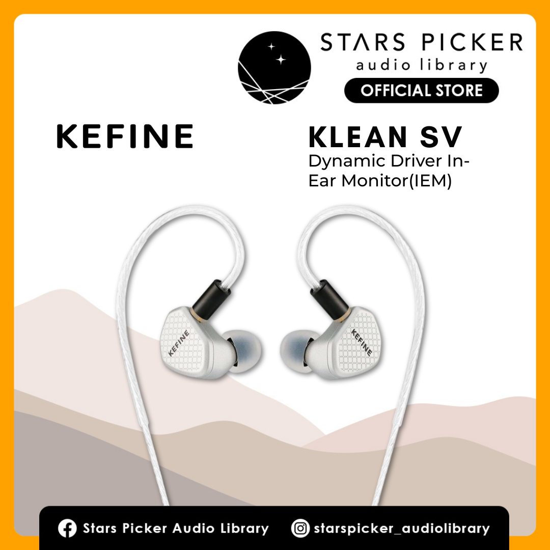 KEFINE Klean SV 10mm DLC Dynamic Driver In-Ear Earphone with Interchangeable Nozzle
