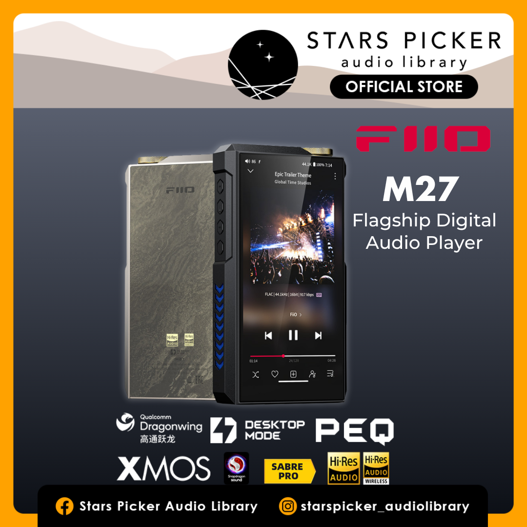 FiiO M27 Flagship Digital Audio Player Dual ES9039SPRO Desktop-Level Music Player DAP