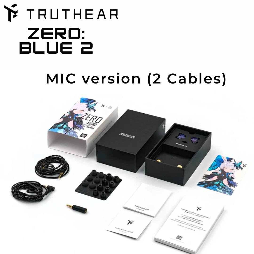 TRUTHEAR x Crinacle ZERO:BLUE2 In-ear Monitor (Zero Blue 2) Dual Dynamic Drivers IEM