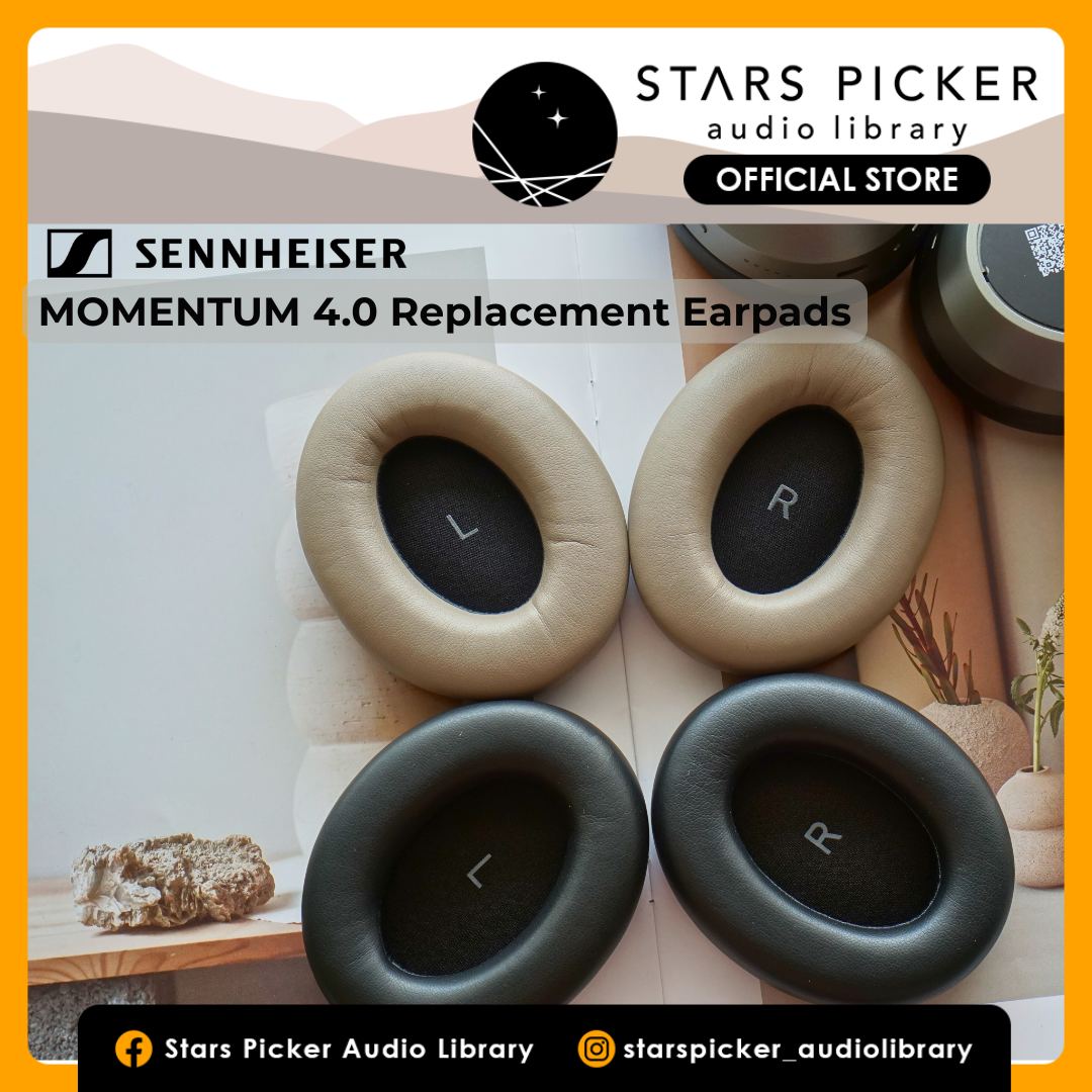 (Class A Lambskin) Earpads for Sennheiser Momentum 4.0 M4AEBT Lambskin Leather Replacement Earpad with Bracket & Filter