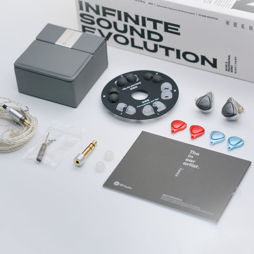 NF Acous NE4 Evolution Live Sound Monitoring Earphones with Swappable Faceplate Tuning