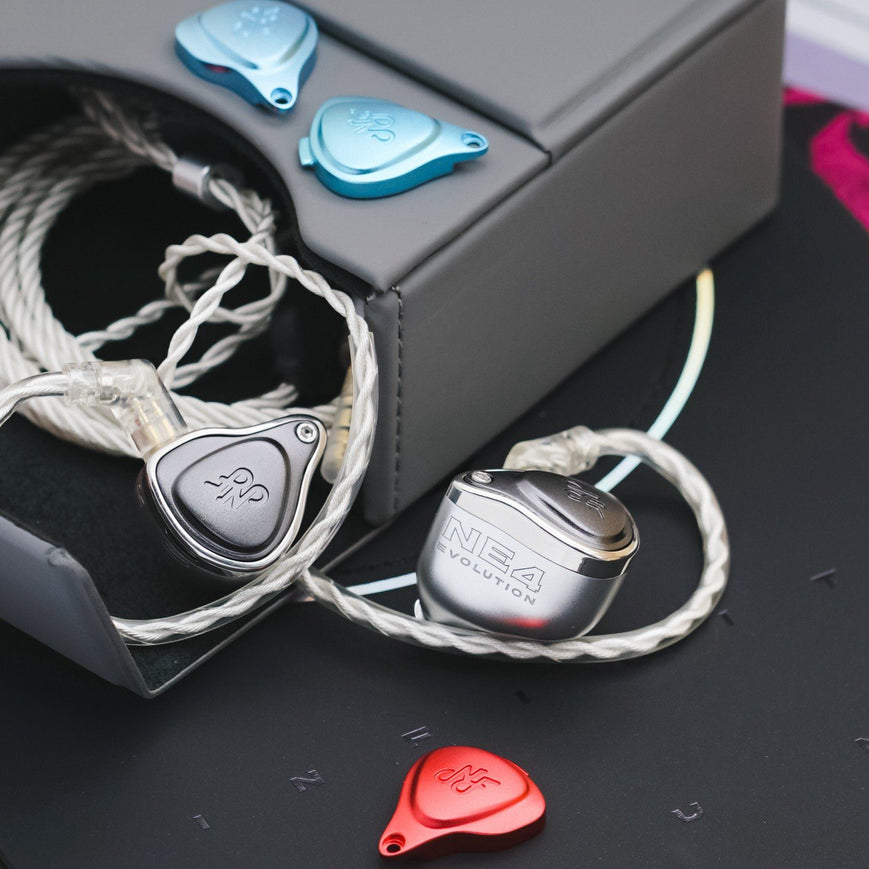 NF Acous NE4 Evolution Live Sound Monitoring Earphones with Swappable Faceplate Tuning