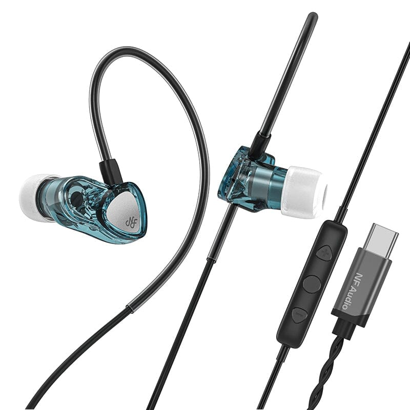 NF Acous RA05 Dynamic Driver Earphones IEM USB C and 3.5mm