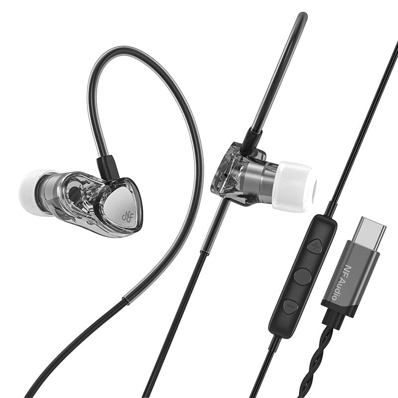 NF Acous RA05 Dynamic Driver Earphones IEM USB C and 3.5mm