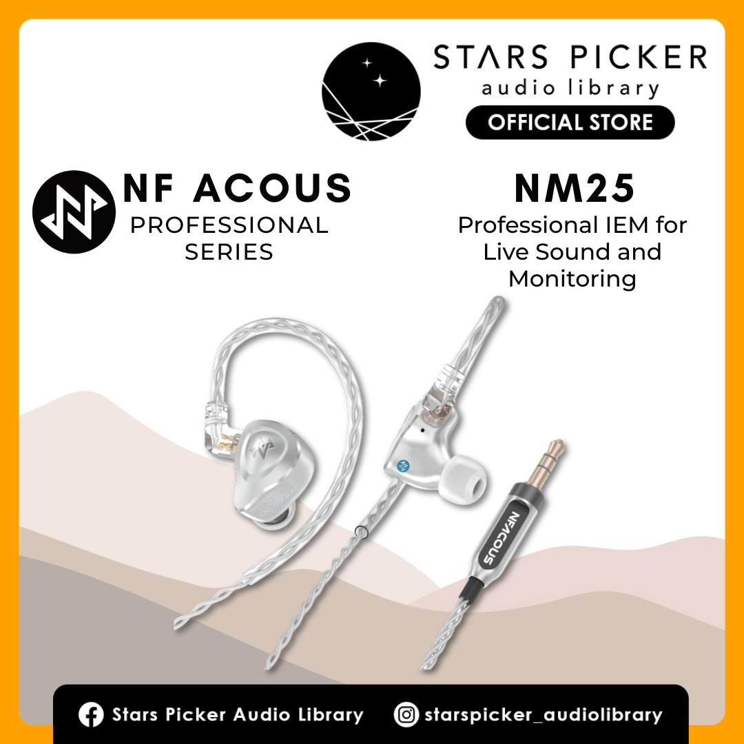 NF Acous NM25 Professional In-Ear Monitor with CLUTTER Trap Technology