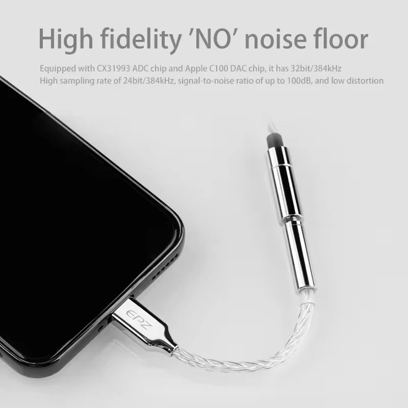EPZ TP15 Portable Lighting DAC & Headphone Amplifier Dongle DAC