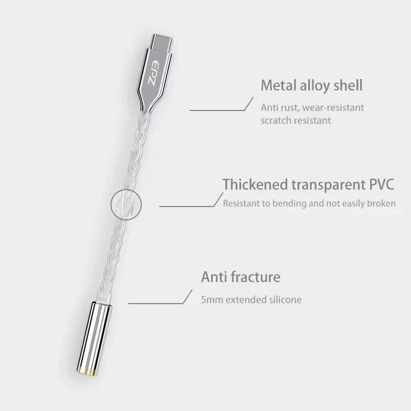 EPZ TP15 Portable Lighting DAC & Headphone Amplifier Dongle DAC