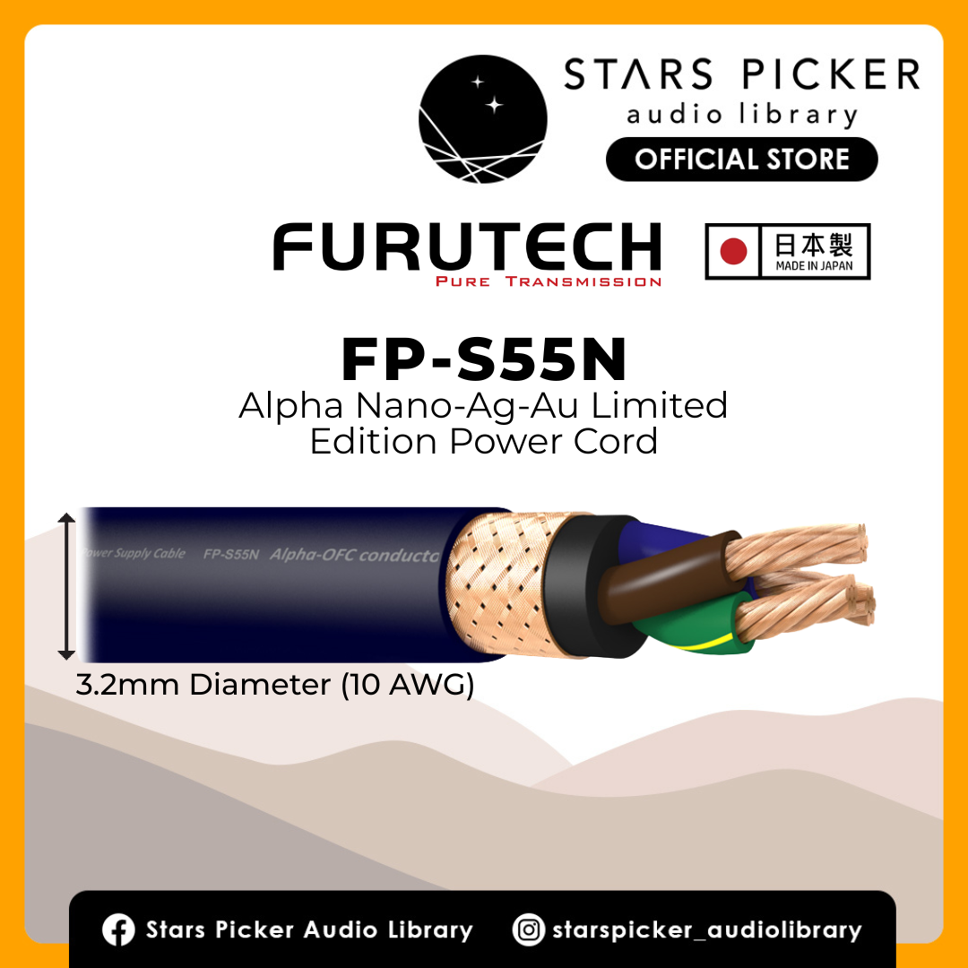Furutech FP-S55N Alpha Nano-Ag-Au Power Cable