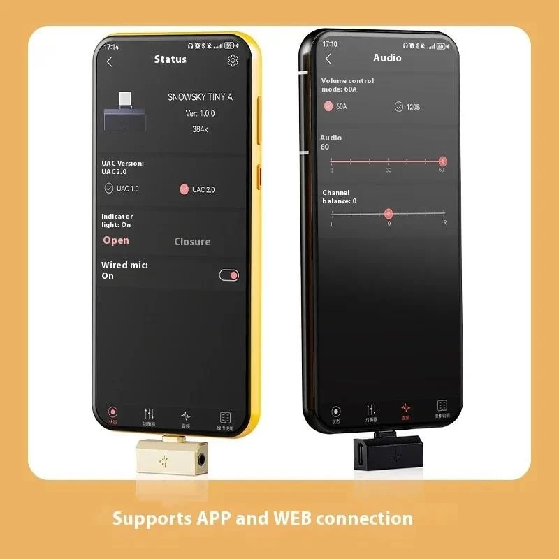 FiiO/Snowsky Tiny Portable - DAC & Headphone Amplifier with PEQ Precision Tuning, PCM 384kHz/DSD256 Decoding