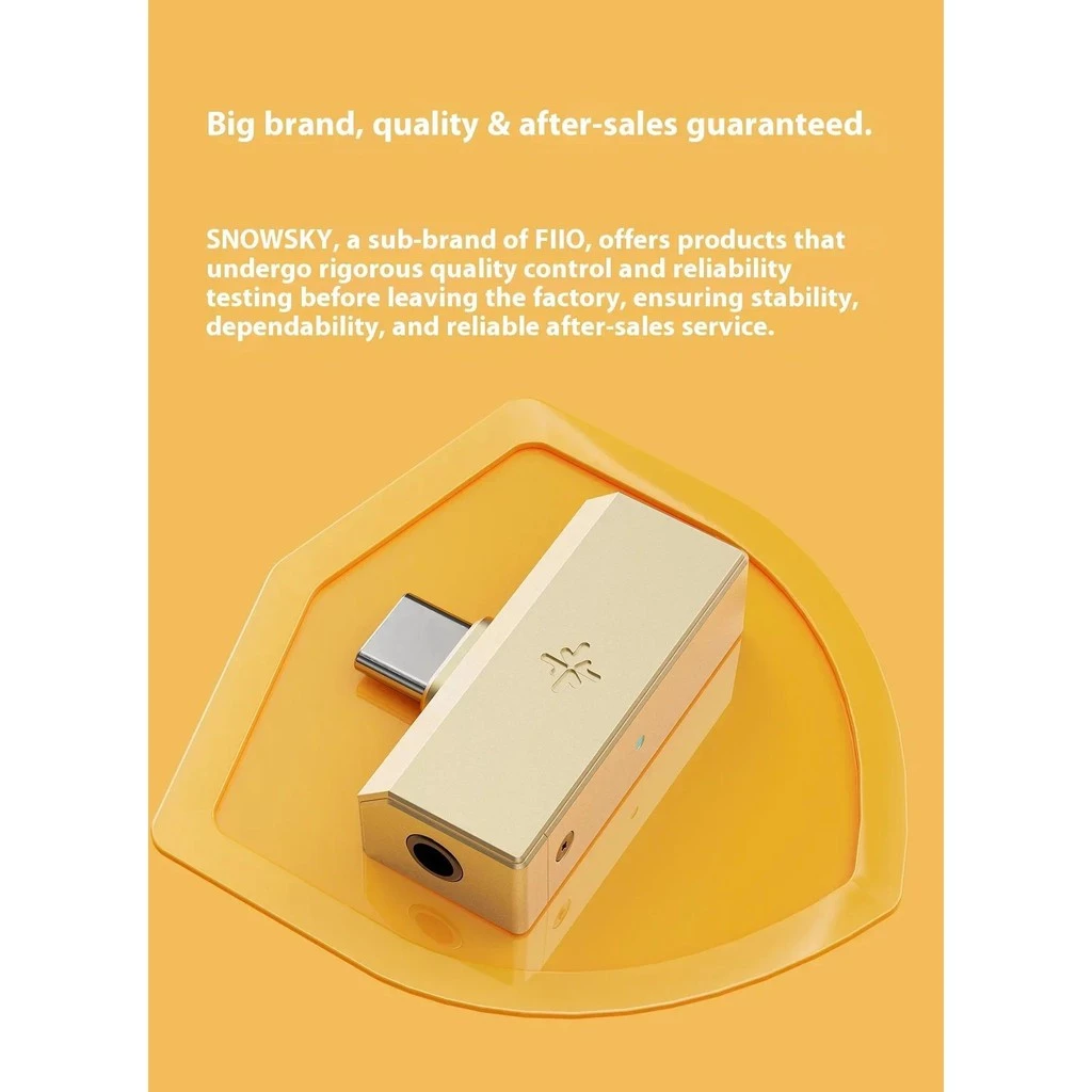FiiO/Snowsky Tiny Portable - DAC & Headphone Amplifier with PEQ Precision Tuning, PCM 384kHz/DSD256 Decoding