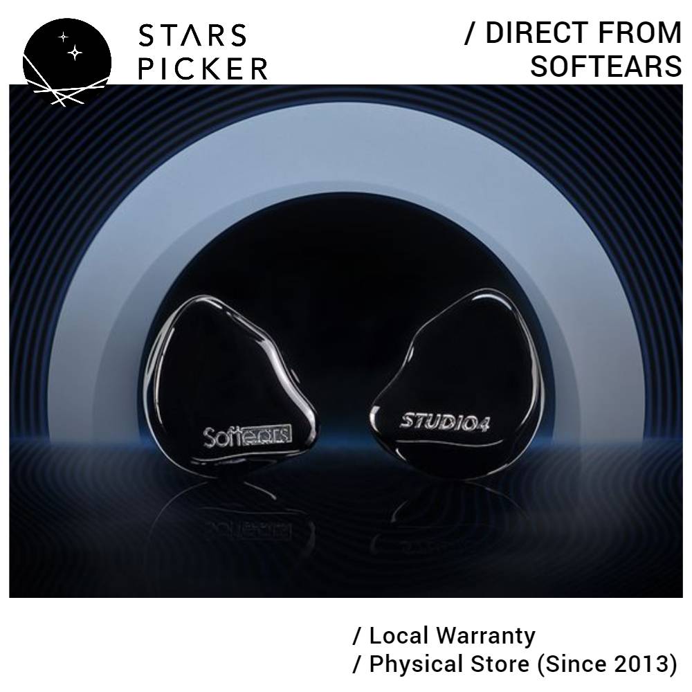 Softears STUDIO4 - Studio 4 Universal 4 Driver 3 Way Crossover Studio Series Professional In-ear Monitor IEM Earphone