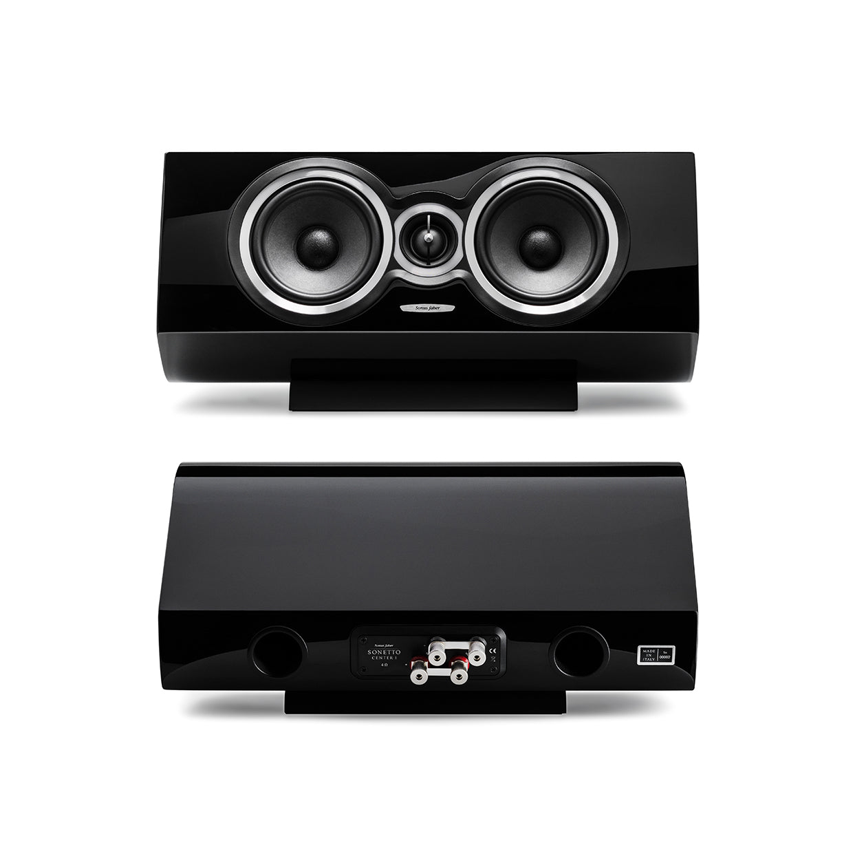 Sonus Faber SONETTO CENTER I - Passive 2-way Horizontal Center Loudspeaker System with Vented Box Design