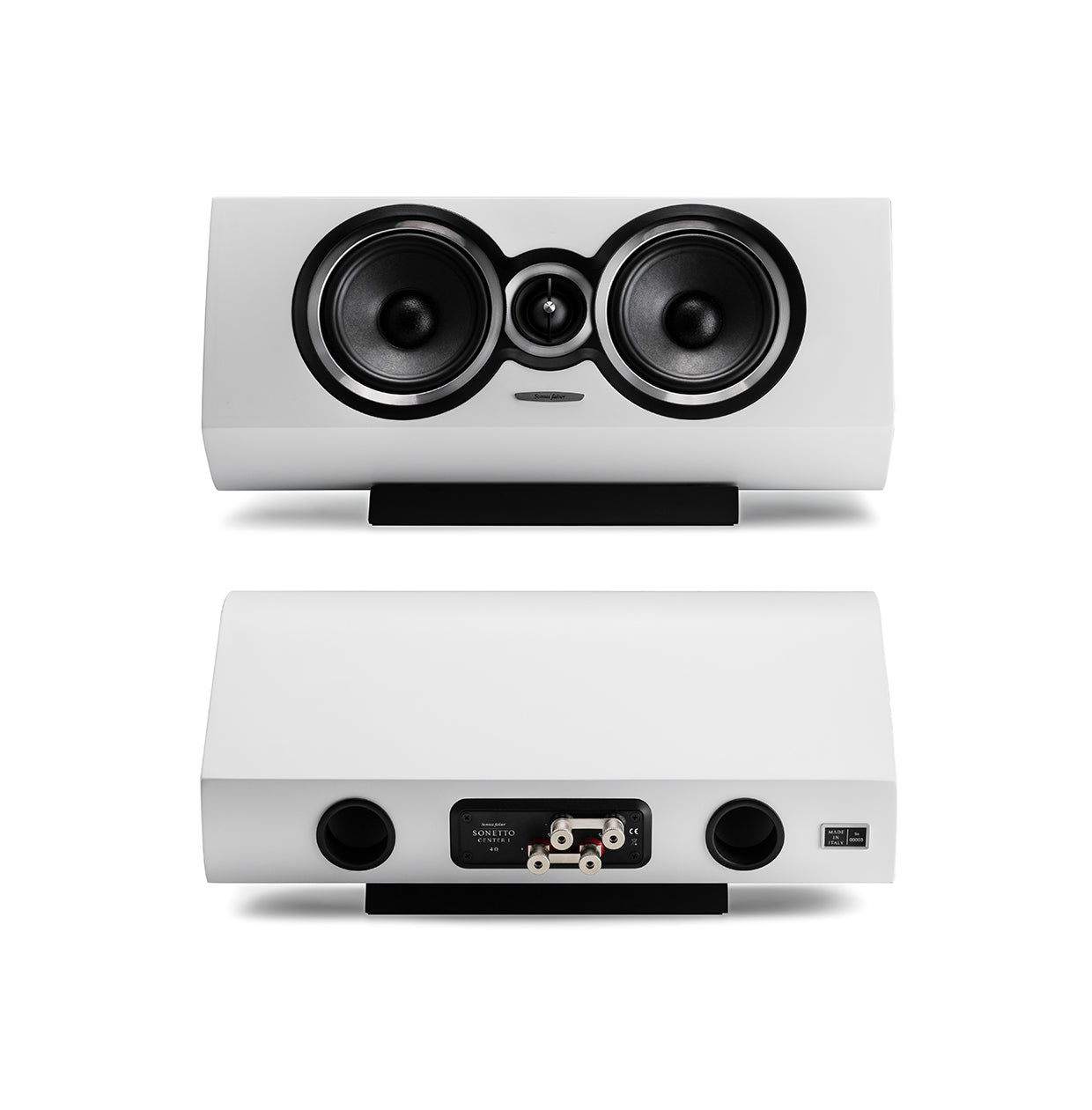 Sonus Faber SONETTO CENTER I - Passive 2-way Horizontal Center Loudspeaker System with Vented Box Design