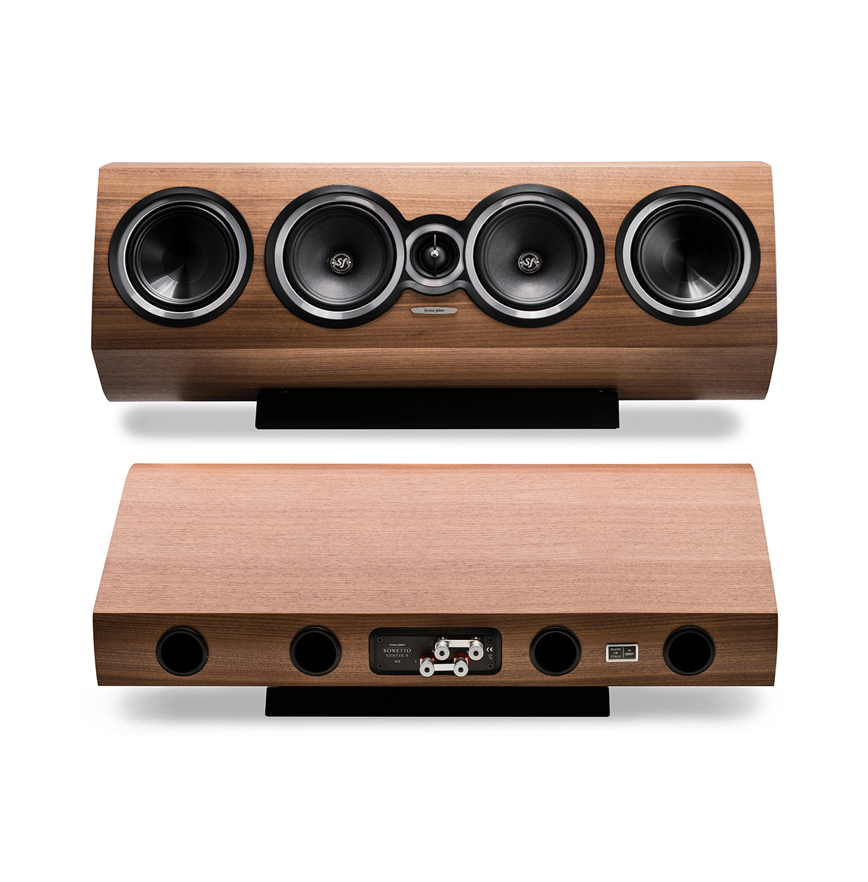 Sonus Faber SONETTO CENTER II - Passive 3-way Horizontal Center Loudspeaker System with Vented Box Design