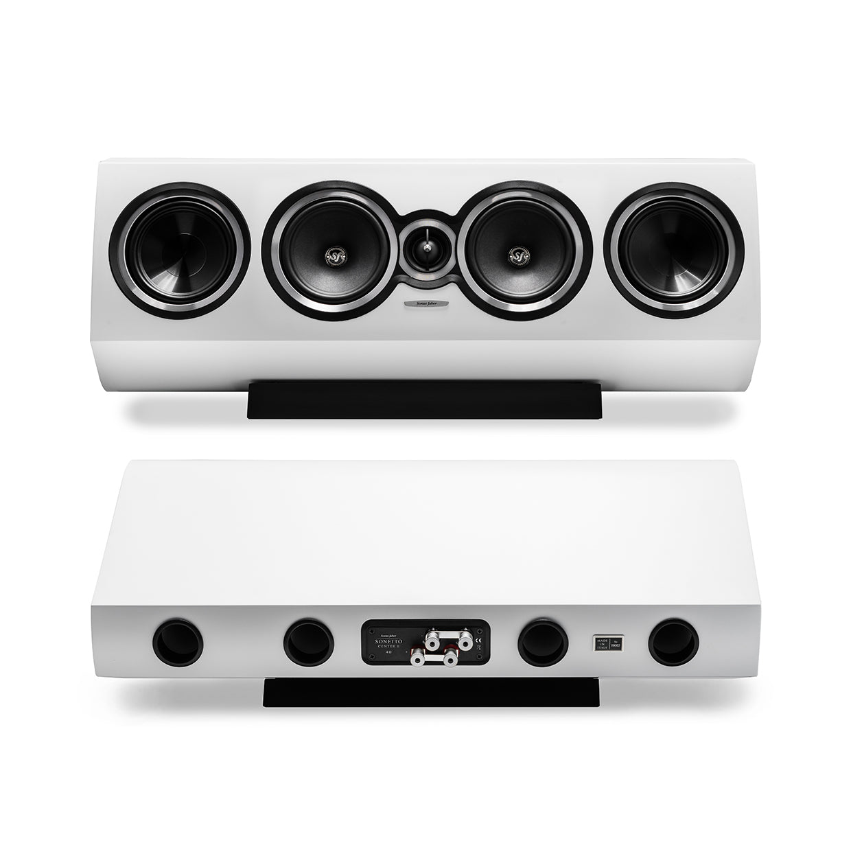 Sonus Faber SONETTO CENTER II - Passive 3-way Horizontal Center Loudspeaker System with Vented Box Design