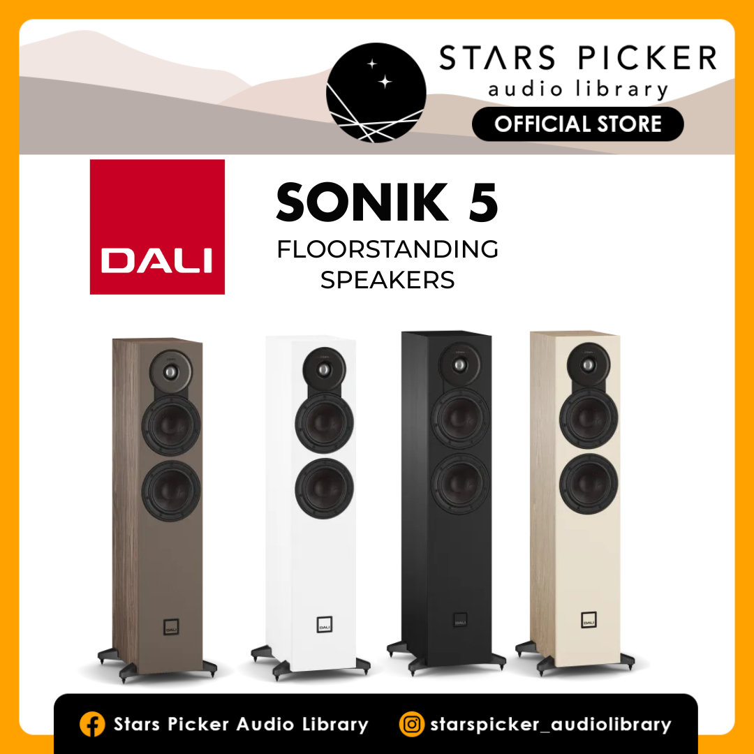 DALI SONIK 5 Compact Floorstander with Dual 5.25in Woofer and Clarity Cone Technology