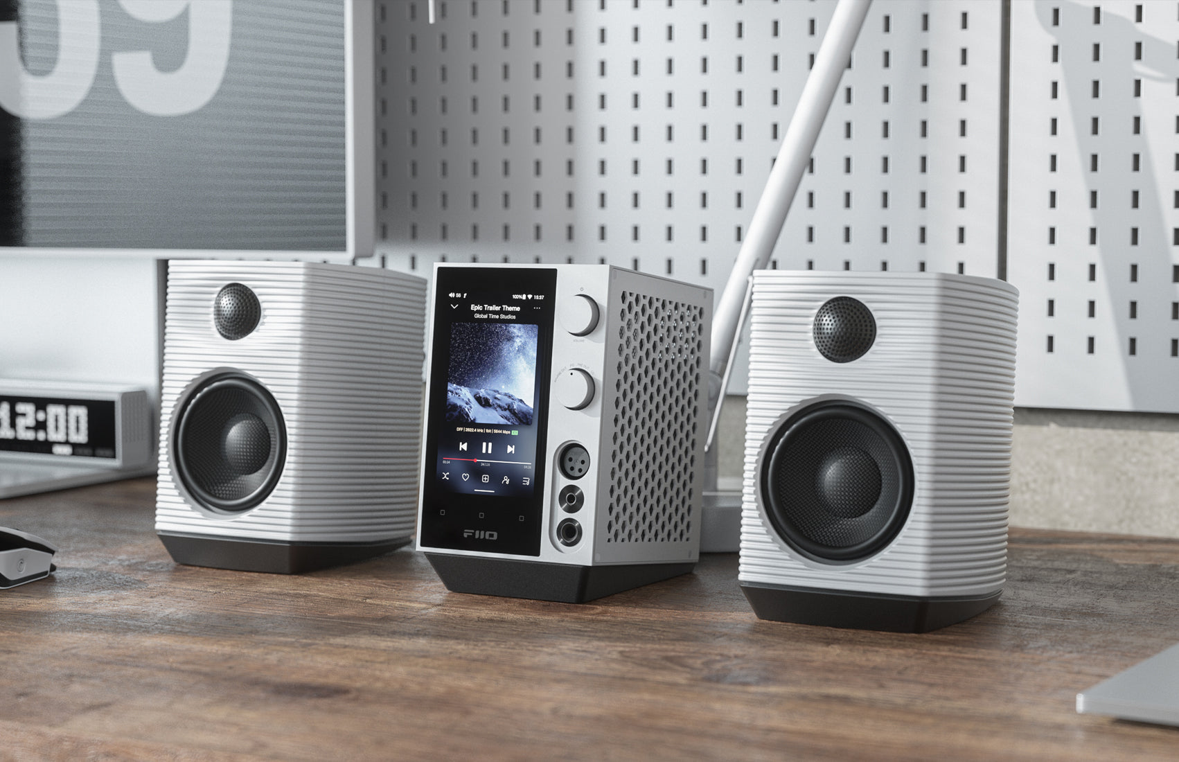 Fiio SP3 HiFi Desktop Active Speakers 3.5inch Carbon Fiber Woofer