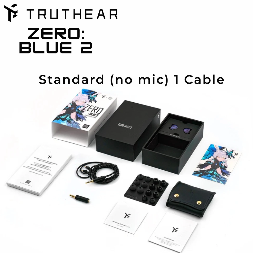 TRUTHEAR x Crinacle ZERO:BLUE2 In-ear Monitor (Zero Blue 2) Dual Dynamic Drivers IEM