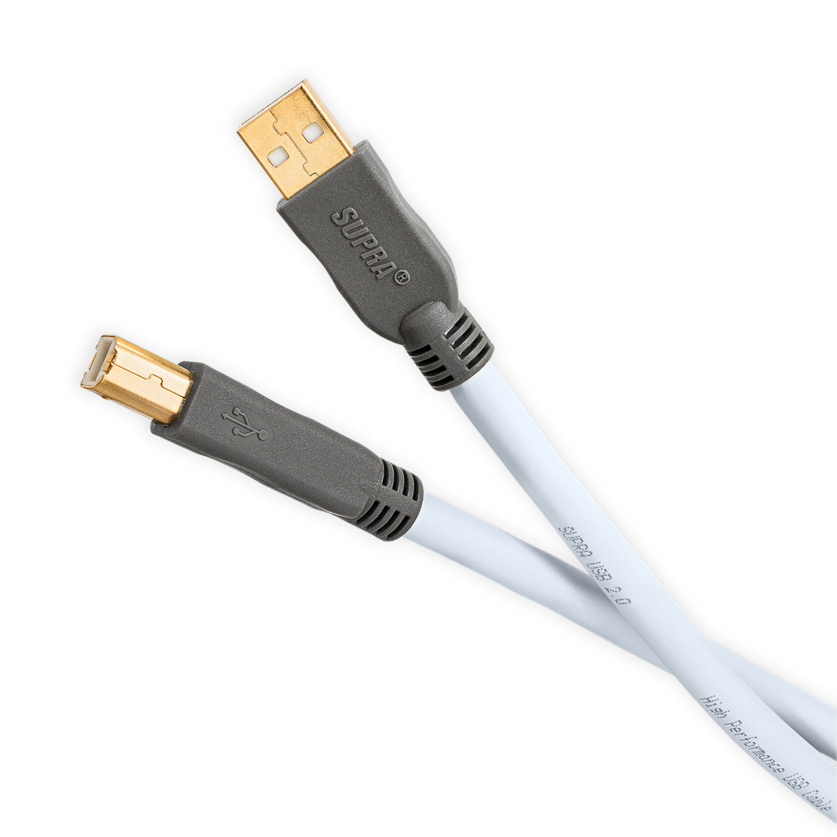 Supra Cables - USB 2.0 A-B BLUE Supra Blue USB HiFi Audiophile Made in Sweden