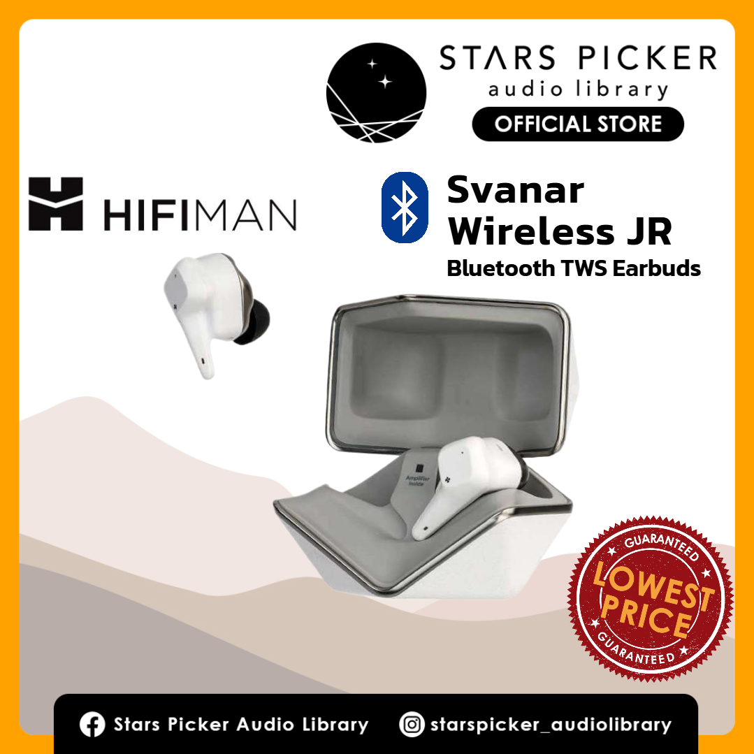 HIFIMAN Svanar Wireless Jr - IPX5 ANC Noise Cancelling TWS True Wireless LDAC 32 hours Battery Life