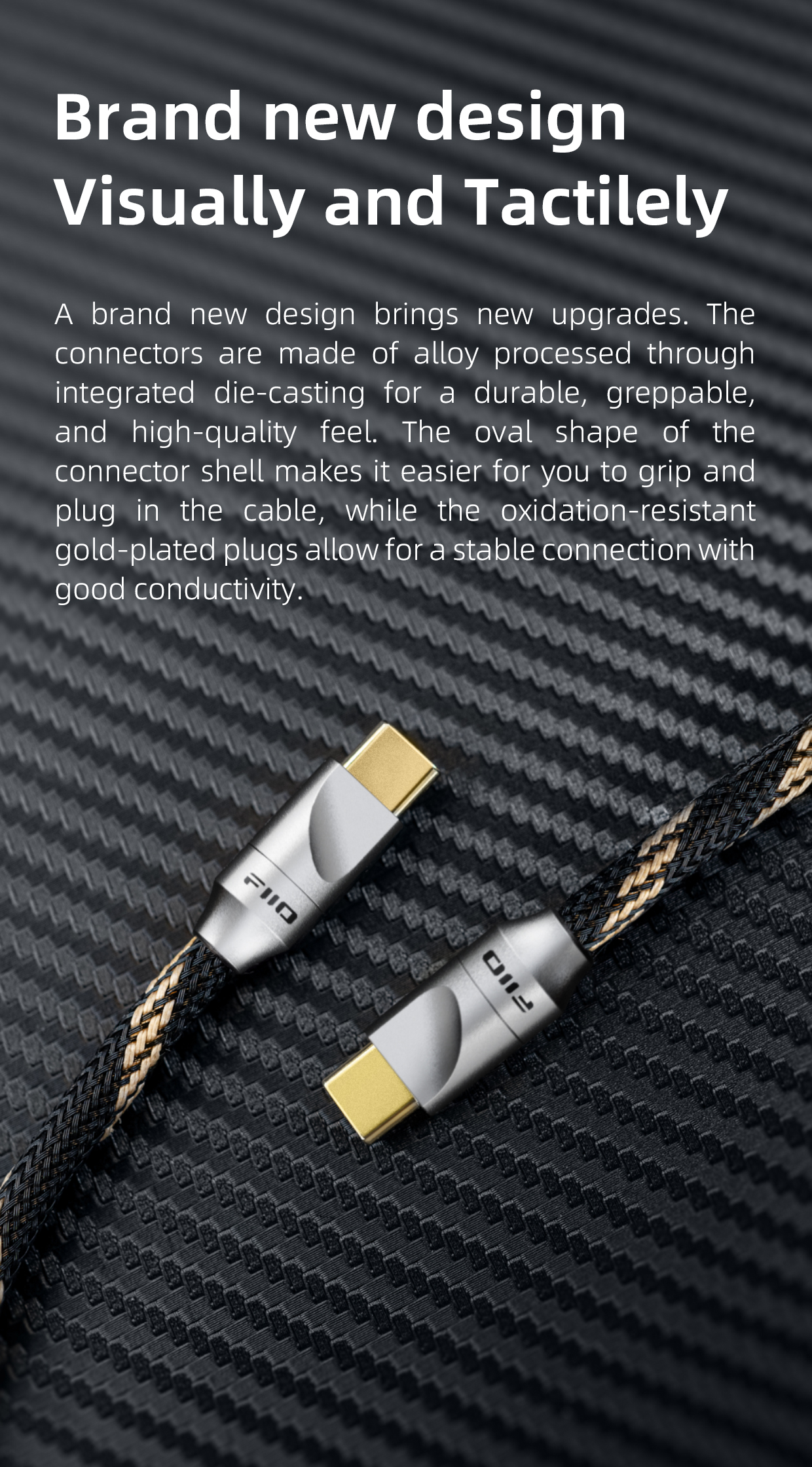 Fiio LT-TC5 Usb Type C to Type C Digital Audio Charging Cable / TC5S, TC5M, TC5L