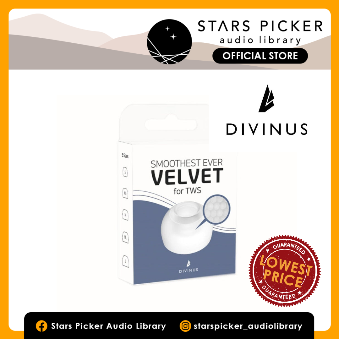 DIVINUS Velvet Eartips For TWS For 3mm-5mm Nozzle, Wireless Earbud Eartip Replacement