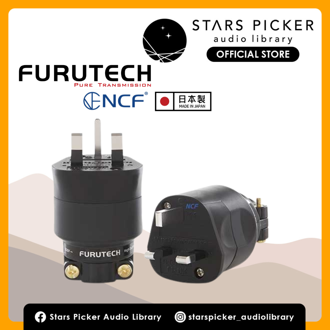 Furutech FI-UK1363 Rhodium Plated High Performance UK Power Plug Made In Japan