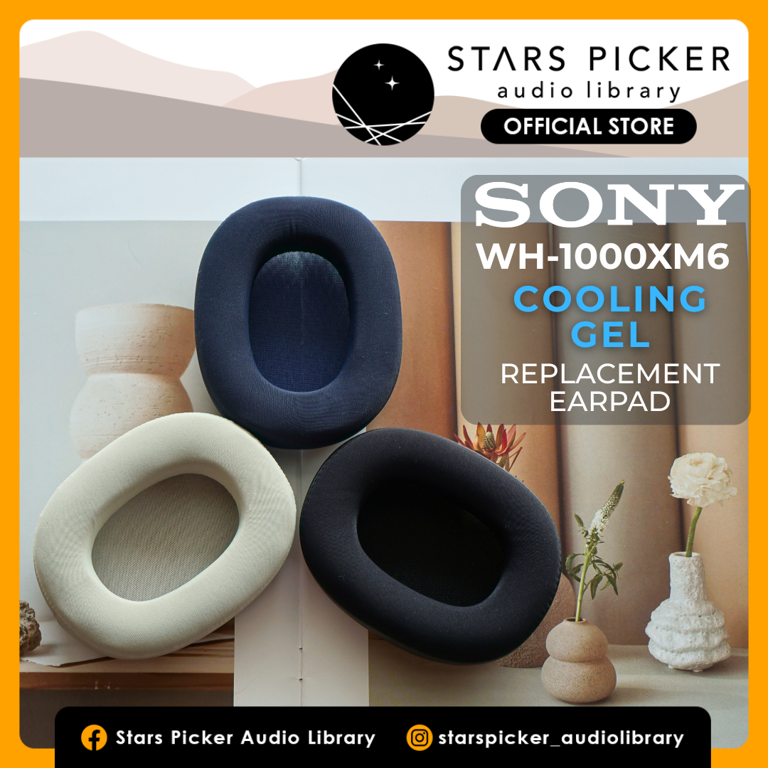 (Class A Cooling Gel) Earpads for Sony WH-1000XM6 Cooling Gel Aftermarket Sony Replacement Earpads