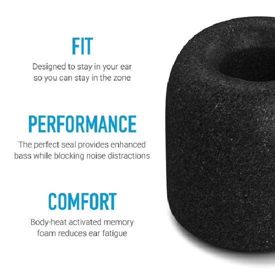 Comply Isolation T-series (TZ-100 / TZ-200 / TZ-400 / TZ-500 / TZ-600) Memory Foam Eartips no Waxguard