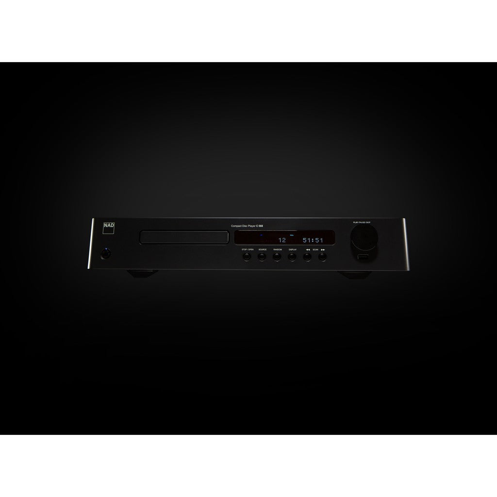 NAD C568 / C 568 - CD Player Transport Vacuum Fluorescent Display 24-bit high resolution Wolfson WM8741