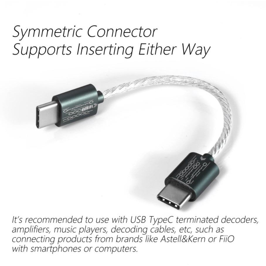 dd HiFi TC05 M2 - (10cm) DD Hifi OTG USB Type C  to USB Type C Cable (Straight Plug)