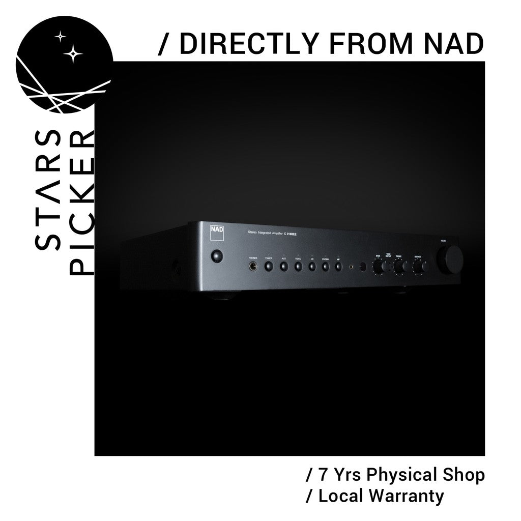 NAD C316 BEE V2 - Integrated Amplifier RIAA phono stage PowerDrive Circuit