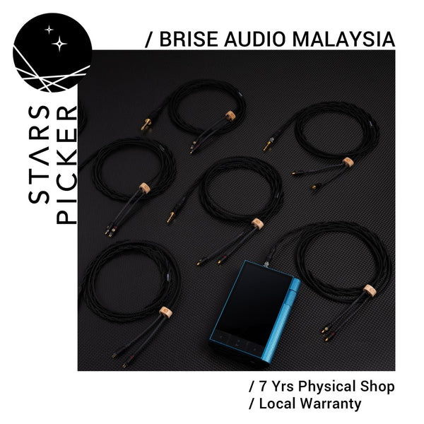 Brise Audio XXX-8wire 4.4mmストレート mmcx Brise Audio SHIROGANE 8-wire Ultimate IEM cable (ship around