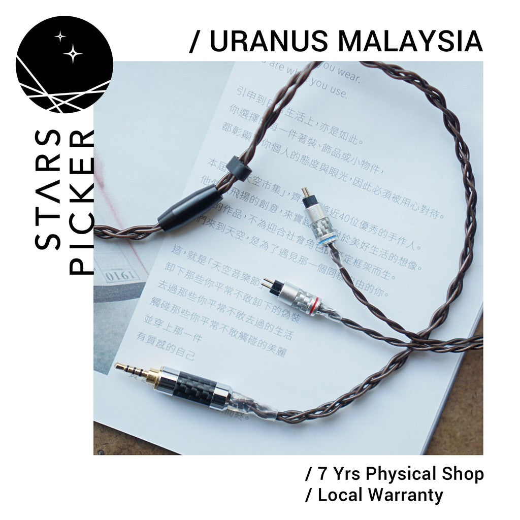 Uranus IEM-4C 7N Deep Cryo OCC Copper - IEM Earphone Replacement Cable / Upgrade Cable