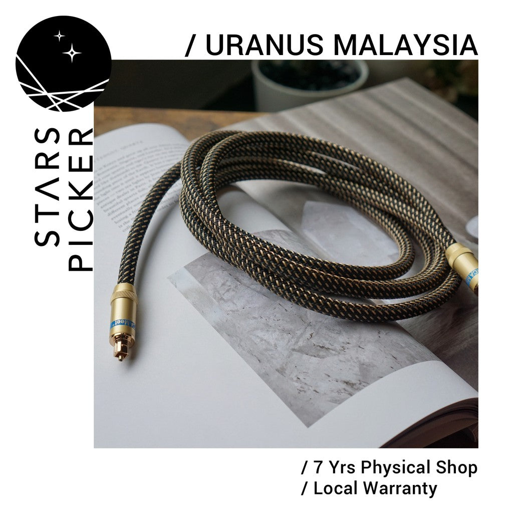 Uranus Optical-GFiber Glass Fiber Optical Cable (15cm/30cm/50cm/1m/1.5m/2m) - TOSLINK Optical Digital Cable Interconnect