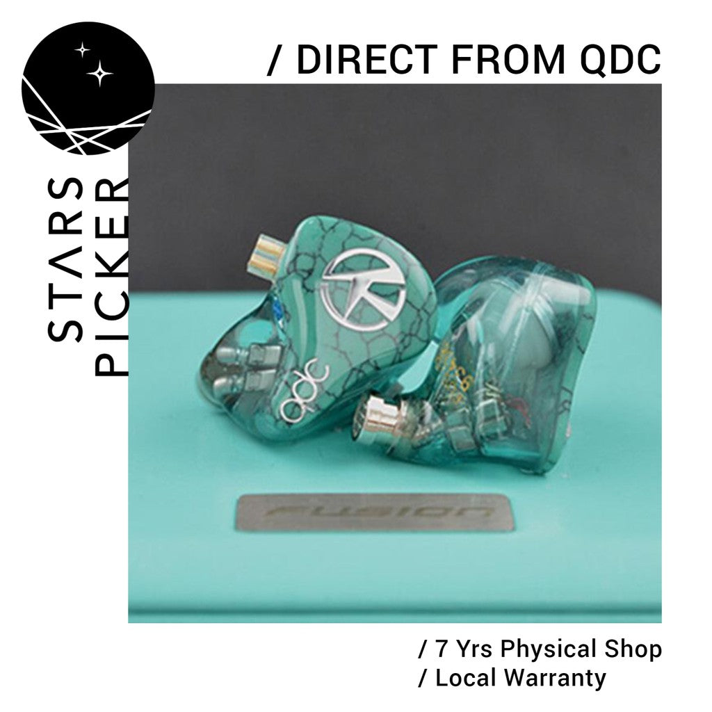 QDC Fusion Standard / Custom - IEM Earphone 4 BA + 1 DD In-Ear Monitor with Patented Hybrid Design