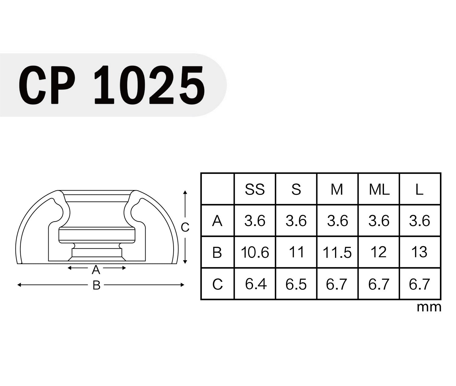 Spinfit CP1025 & CPA1 (with Adapter) - AirPods Pro 1/2 APP 3rd Party Upgrade Replacement Ear Tip CP1025+CPA1