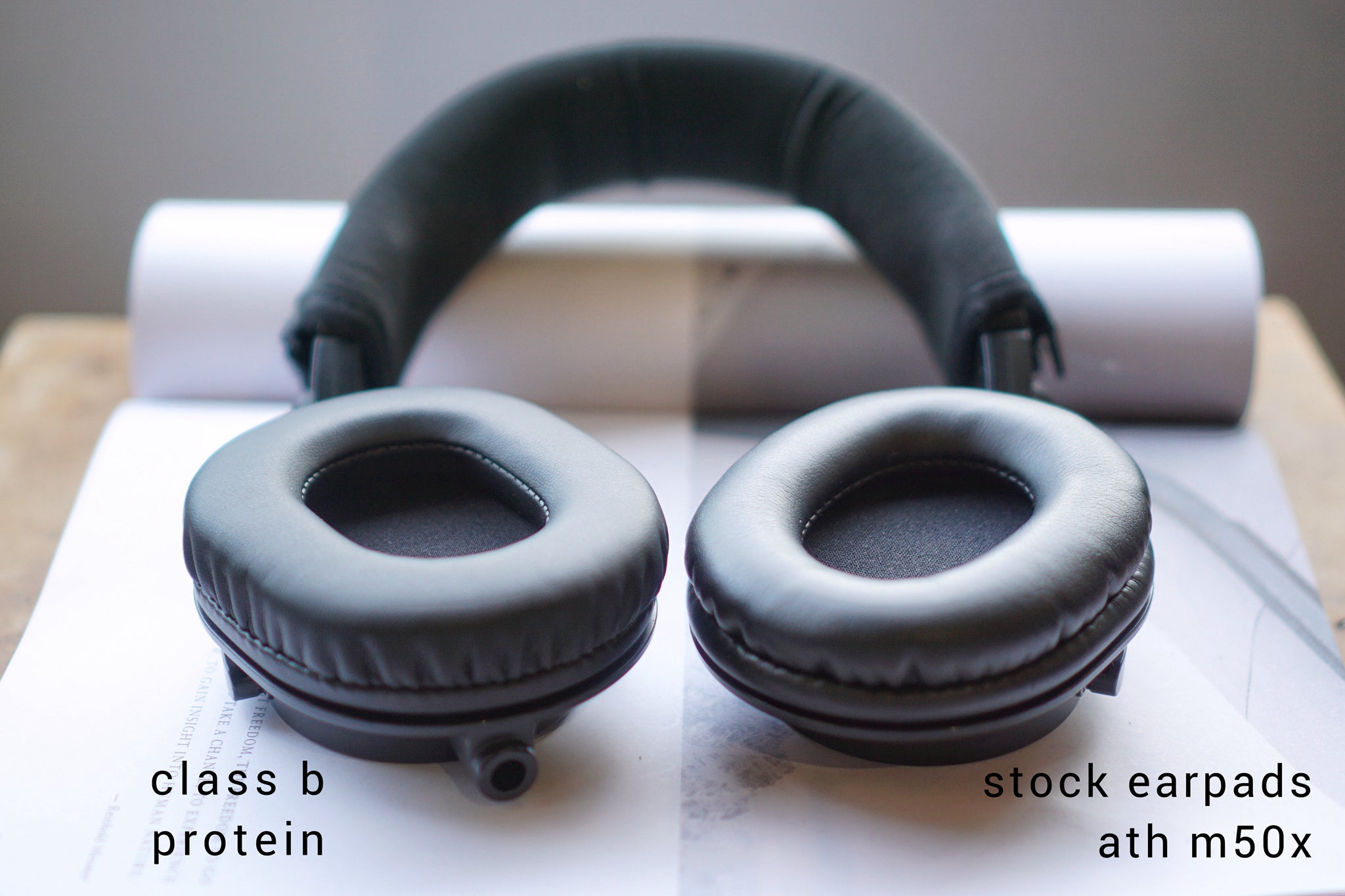 (Class B Protein) Audio Technica ATH M series / M20X / M30X / M40X / M50X / MSR7 Earpads | 3rd party Earpad