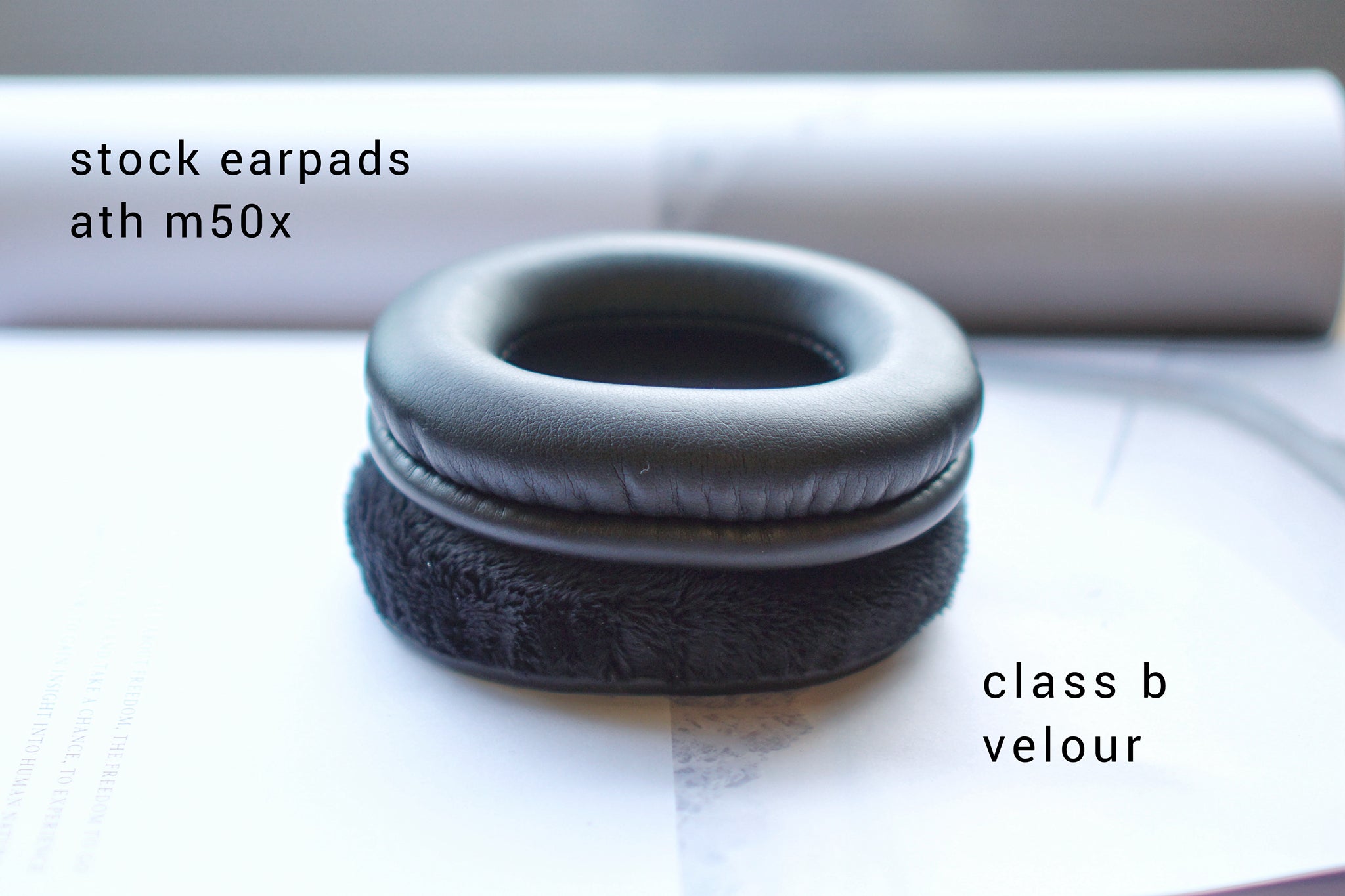 (Class B Velour) Audio Technica ATH M series / M20X / M30X / M40X / M50X / MSR7 Earpads | 3rd party Earpad