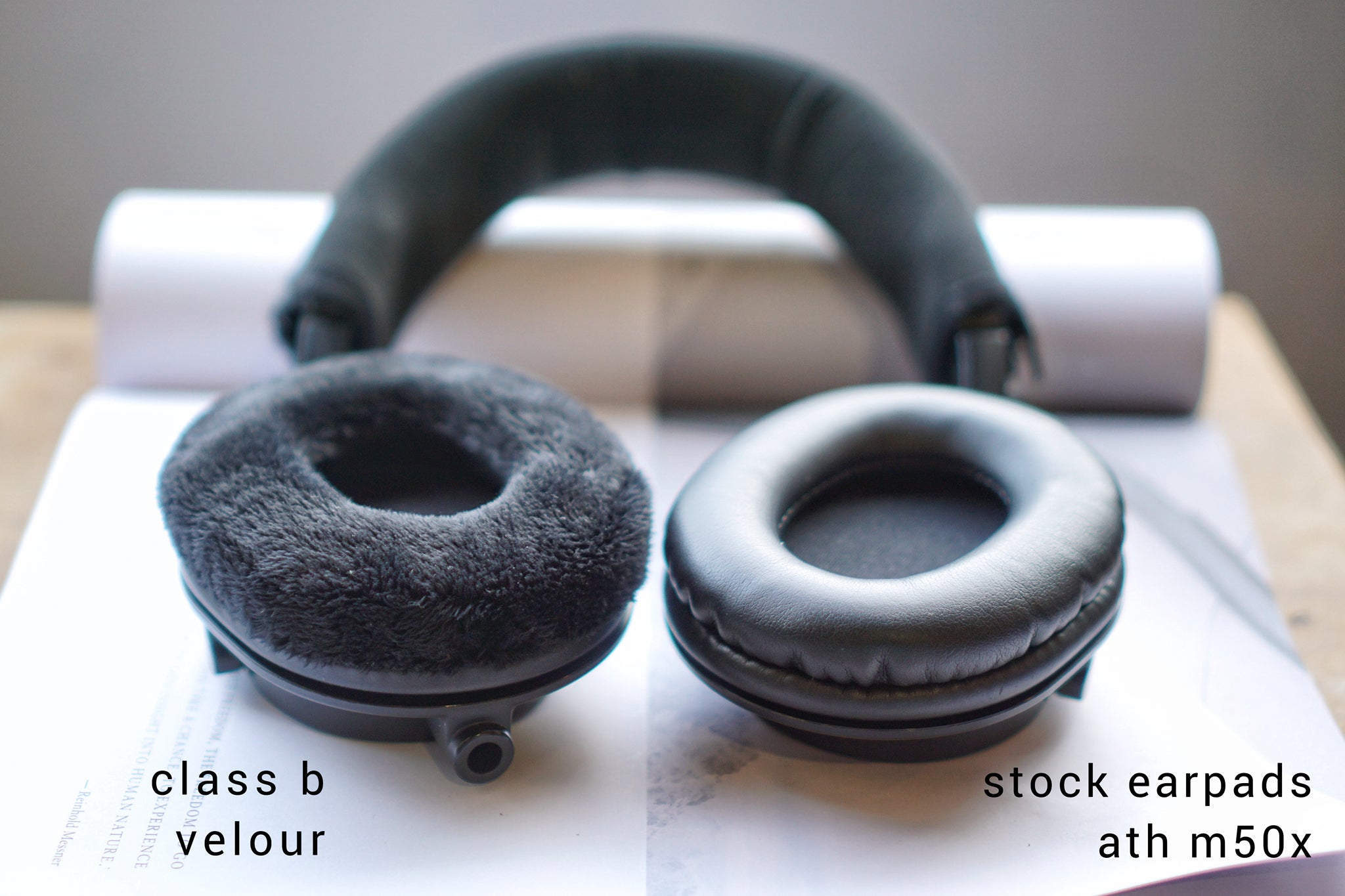 (Class B Velour) Audio Technica ATH M series / M20X / M30X / M40X / M50X / MSR7 Earpads | 3rd party Earpad
