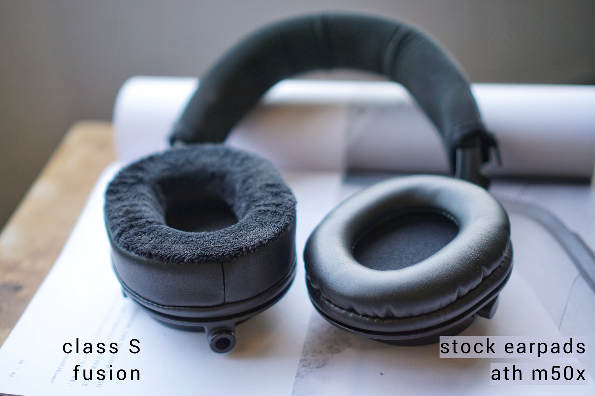 (Class S Fusion) Audio Technica ATH M Series / M20X / M30X / M40X / M50X / MSR7 Earpads | 3rd Party Replacement Earpads