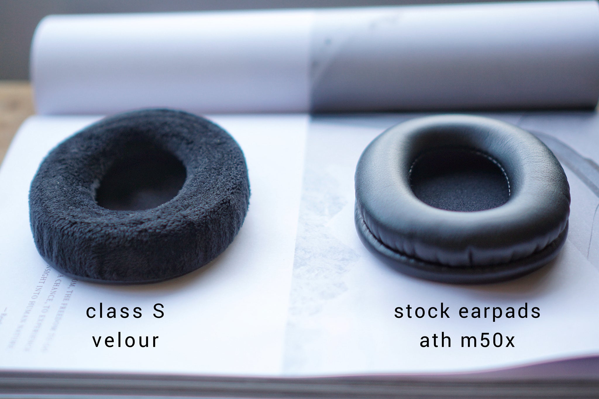 (Class S Velour) Audio Technica ATH M series / M20X / M30X / M40X / M50X / MSR7 Earpads | 3rd party Earpad