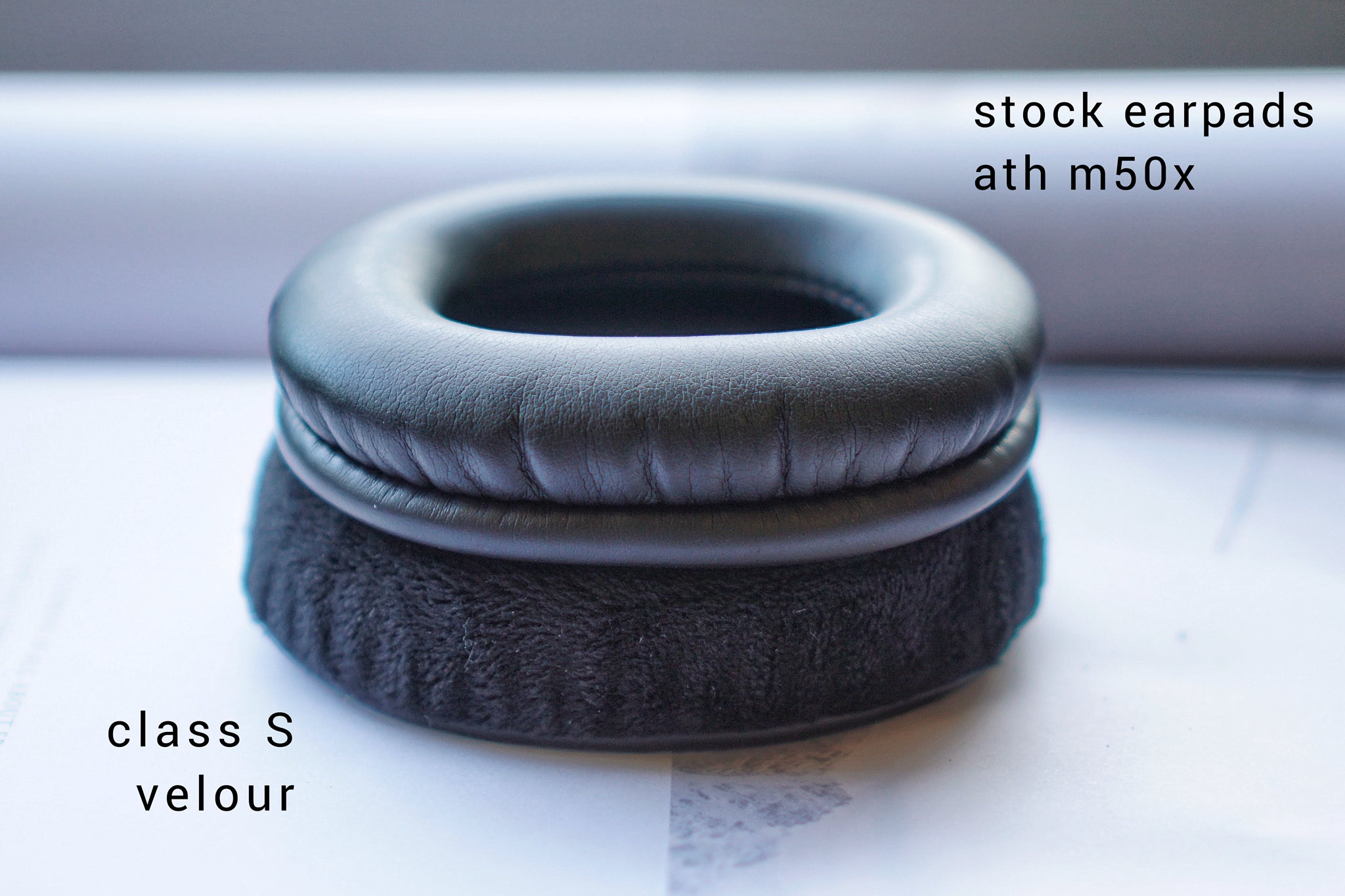 (Class S Velour) Audio Technica ATH M series / M20X / M30X / M40X / M50X / MSR7 Earpads | 3rd party Earpad