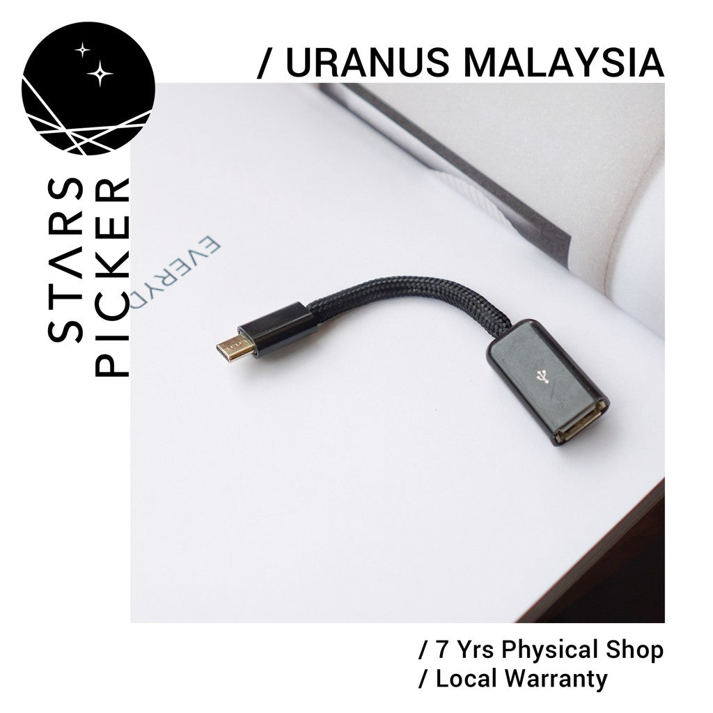Uranus USB-RSOCC (12cm) - Neotech RSOCC OTG Cable for USB Devices USB A / A (Female) / B / Type C / micro USB