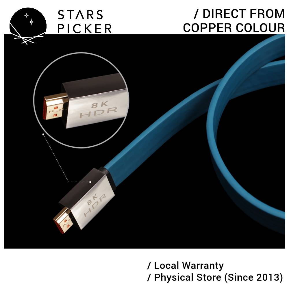 Copper Colour HDMI-8K HDR 2.1 High Bandwidth HDMI cable i2s Cable for Streamer