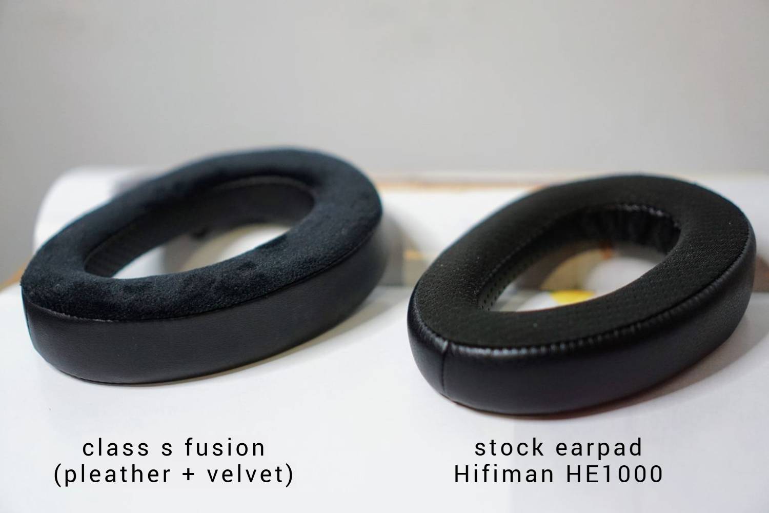 Class S Fusion (Protein Leather+Velvet) aftermarket earpads Hifiman HE1000se Arya Ananda Edition XS (bracket+foam disk)