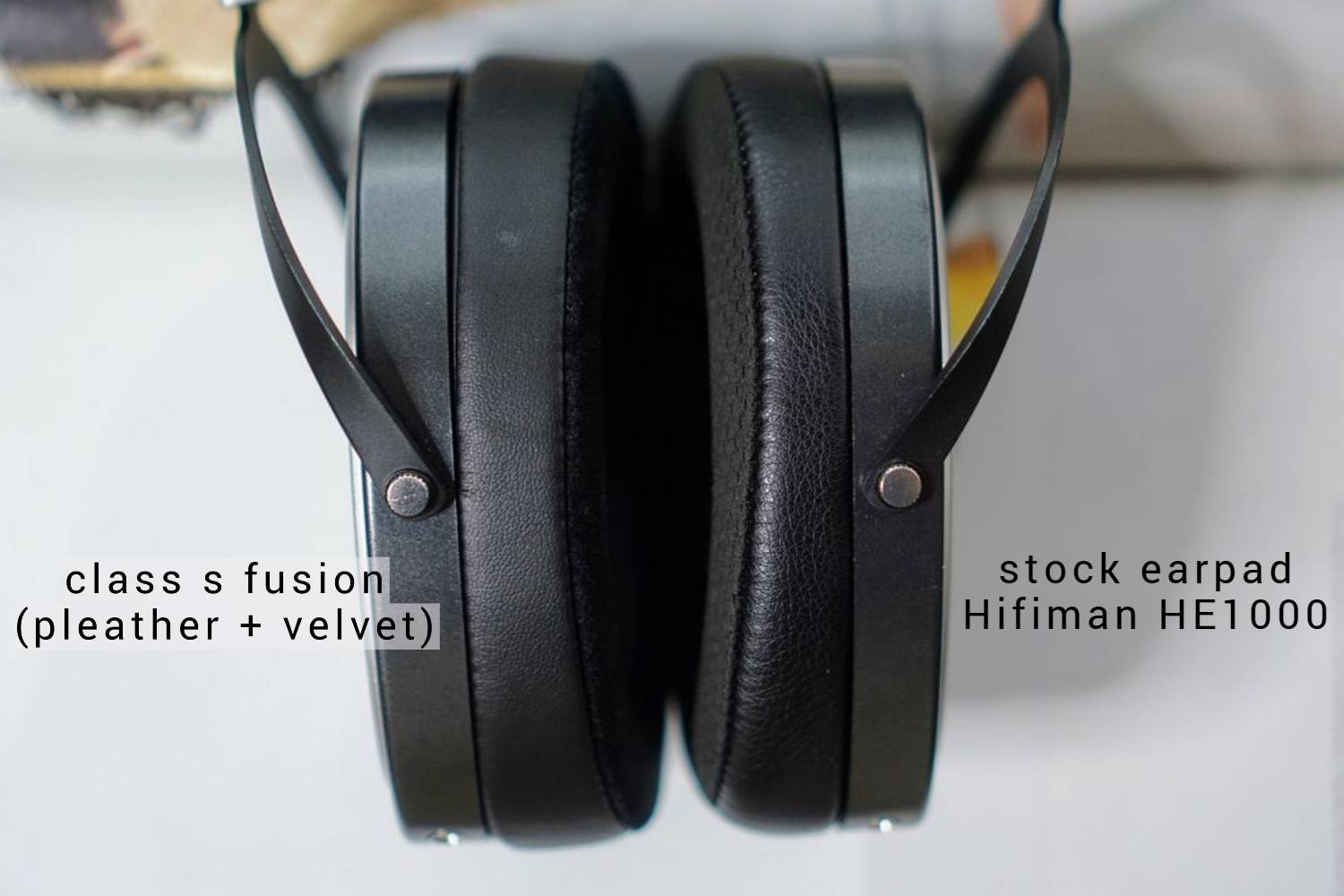 Class S Fusion (Protein Leather+Velvet) aftermarket earpads Hifiman HE1000se Arya Ananda Edition XS (bracket+foam disk)
