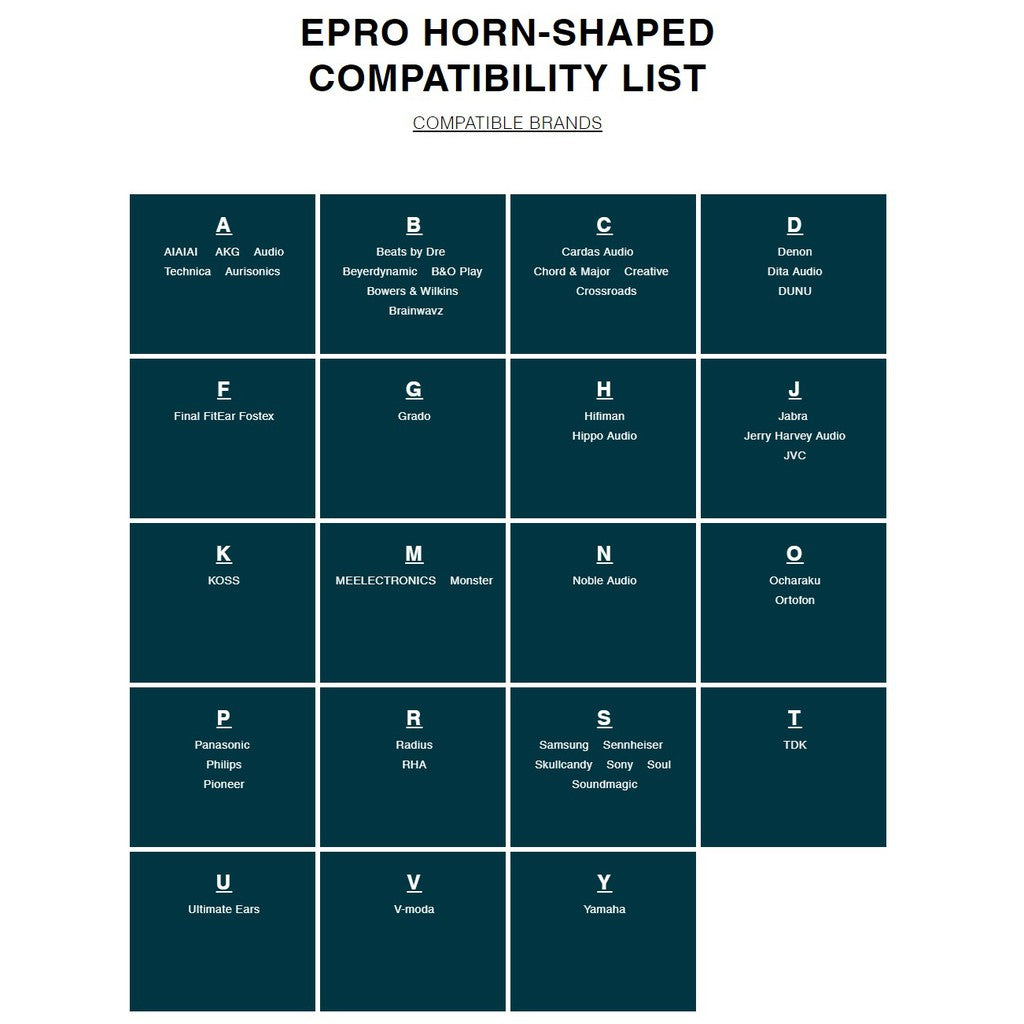 E Pro Horn-Shaped Tips TW01 - Carbon Material Silicone Ear Tips for True Wireless IEM Earphone TWS Epro E-pro Eartips
